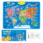 Interactive Talking World Map Poster Kids' Educational Toy - Image 2